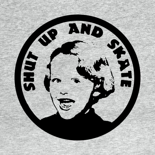 Shut up and skate riot grrrl skater shirt by TeeFection